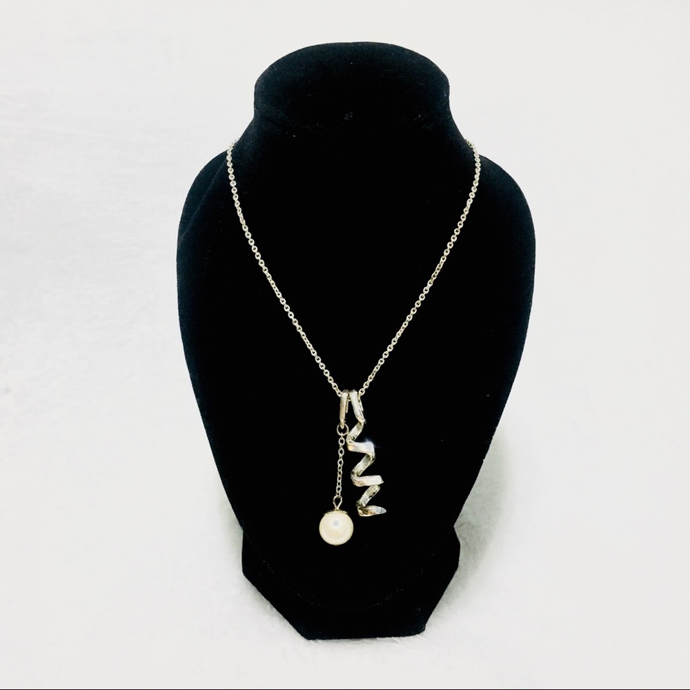 Silver-Toned Multi Charm Fashion Statement Necklace Jewelry
